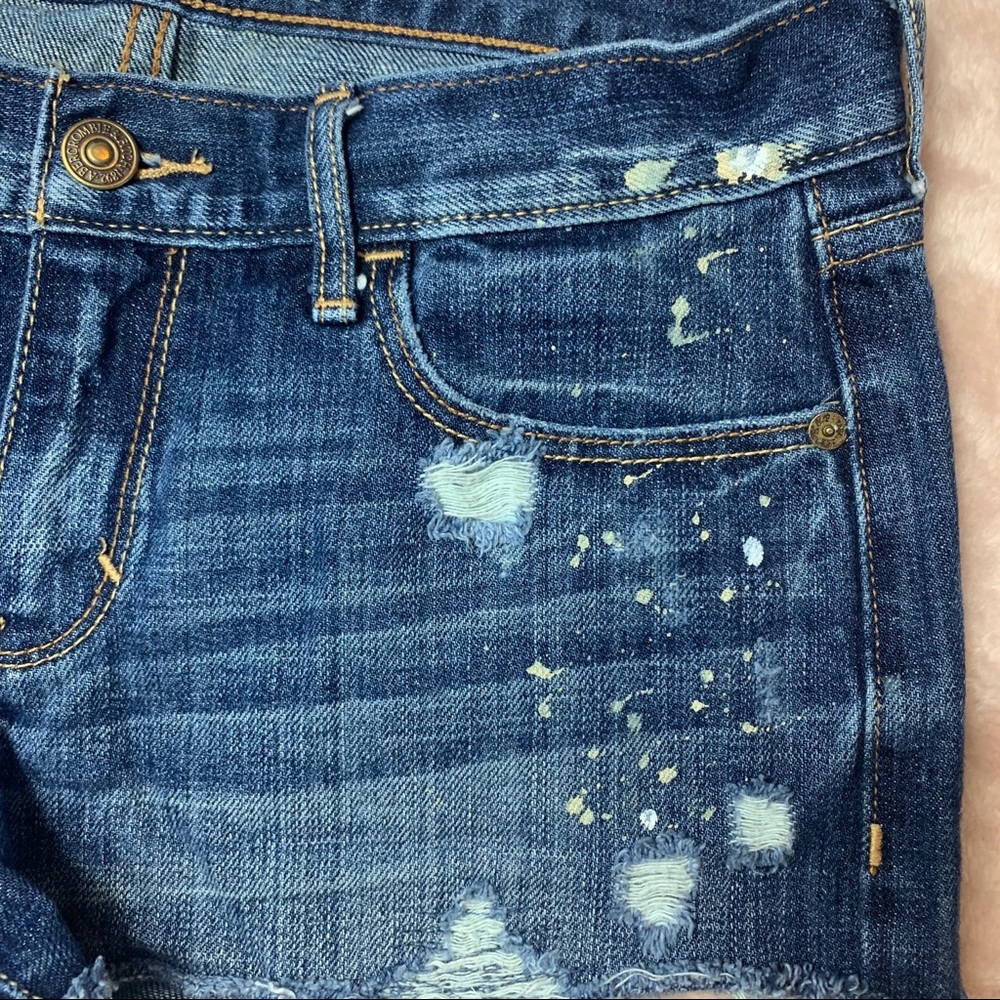 4/$25 Abercrombie & Fitch Embellished Jean Shorts - Picture 4 of 7
